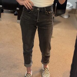 Women's black wash Jeans